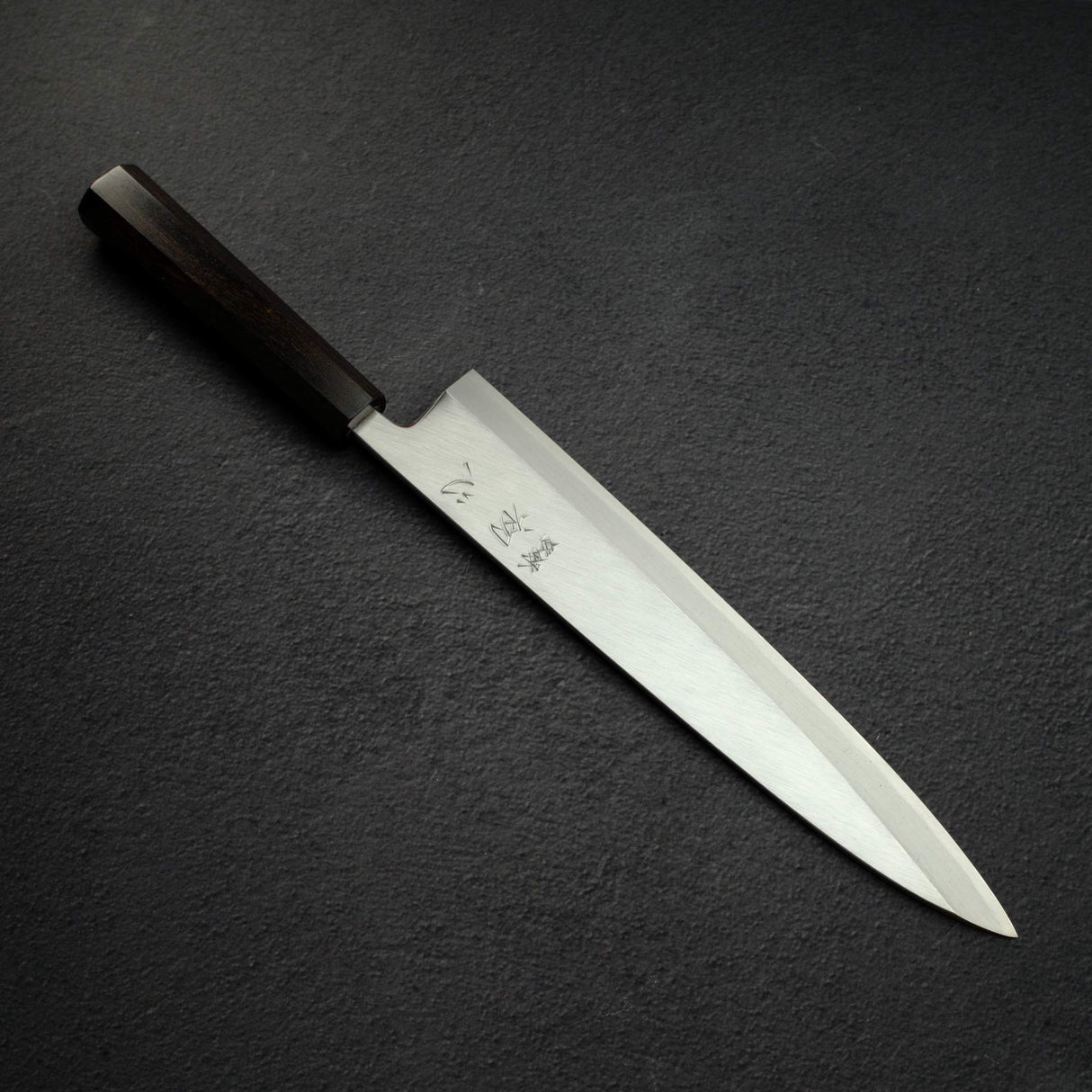 하츠코코로 x 묘진 시라사기 백2강 좌손용 미오로시 데바(생선손질칼) 270mm