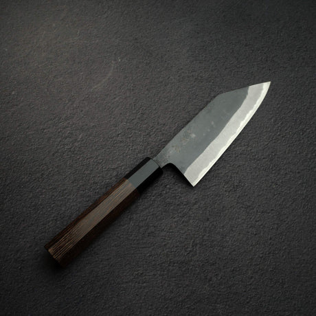 Hatsukokoro Kurokaze Blue 2 Kurouchi K-Tip Deba 150mm Double Bevel