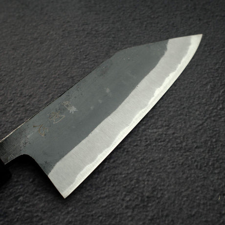 Hatsukokoro Kurokaze Blue 2 Kurouchi K-Tip Deba 150mm Double Bevel