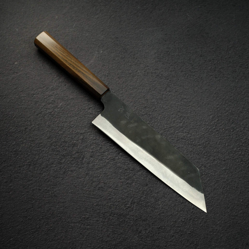 하츠코코로 아오키타에 청2강 쿠로우치 분카 190mm 블랙 차카테 핸들