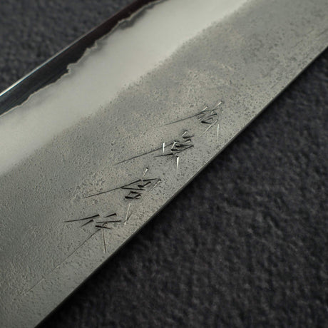 Matsubara Blue 2 Gyuto 210mm Nashiji Burnt Kashi