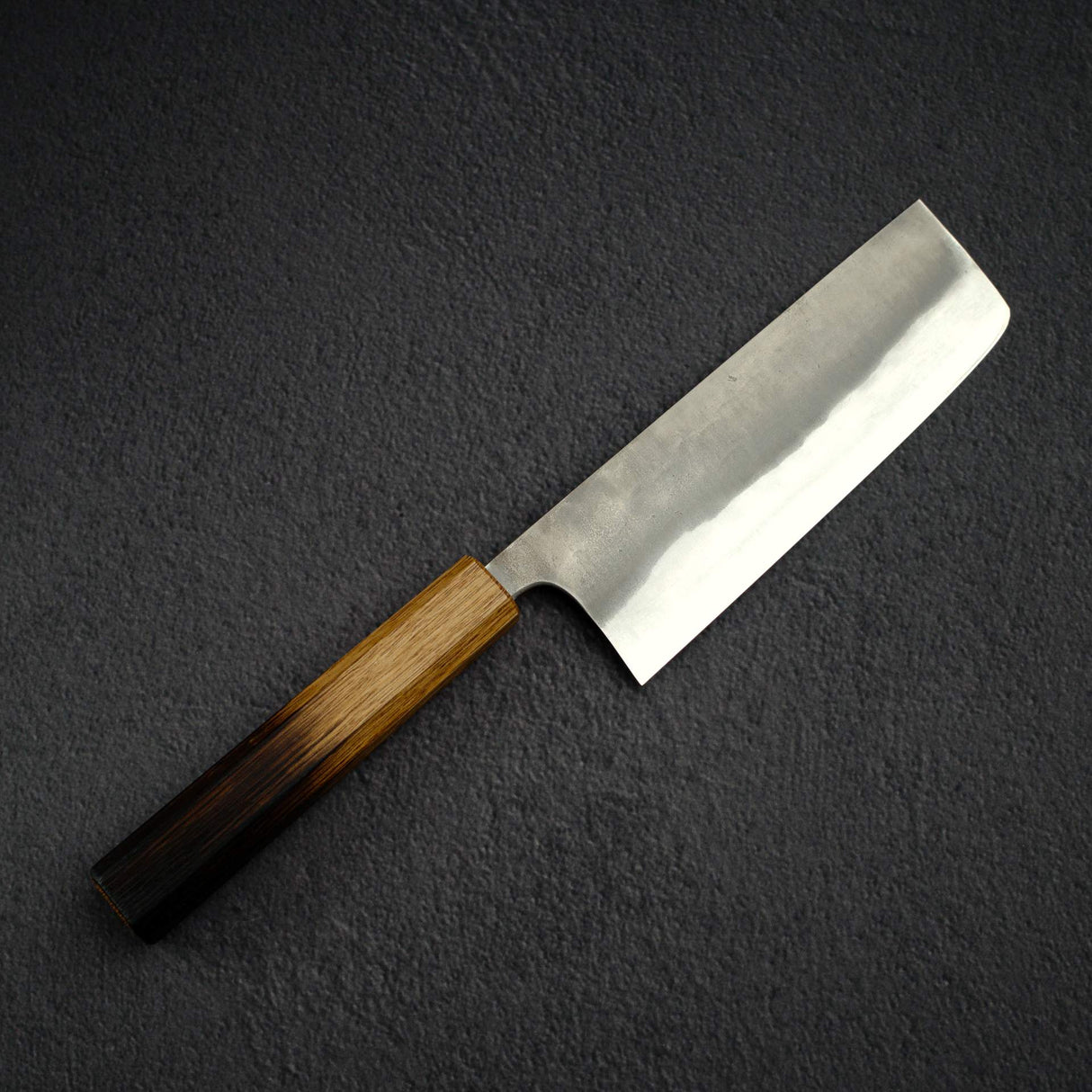 Matsubara Blue 2 Nakiri 165mm Nashiji Burnt Kashi