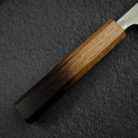 Matsubara Blue 2 Santoku 170mm Nashiji Burnt Kashi