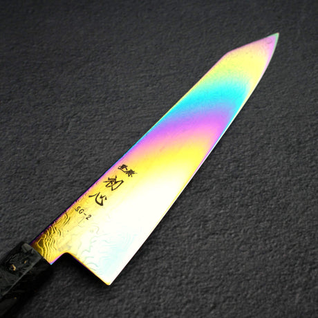 하츠코코로 류효 SG2 다마스커스 레인보우 K팁 규토(셰프나이프) 210mm