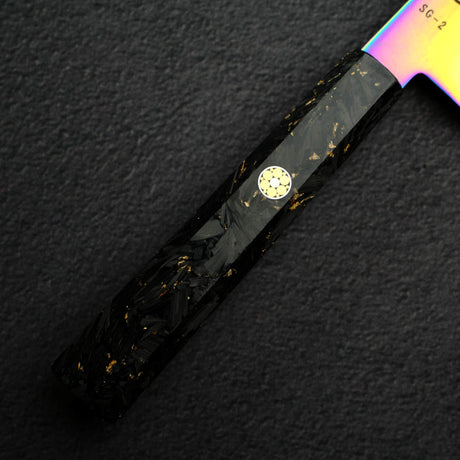 Hatsukokoro Ryuhyo SG2 Damascus Rainbow Gyuto 210mm