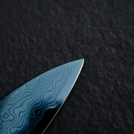 Hatsukokoro Ryuhyo SG2 Damascus Blue Petty 150mm with Urushi handle