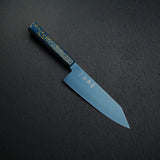 Hatsukokoro Ryuhyo SG2 Damascus Blue Bunka 180mm with Urushi handle