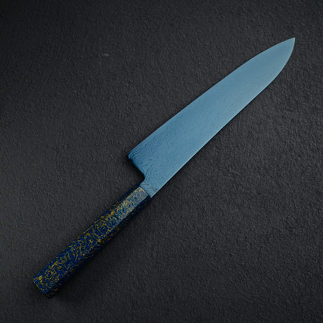 Hatsukokoro Ryuhyo SG2 Damascus Blue Gyuto 210mm Urushi handle with Urushi handle