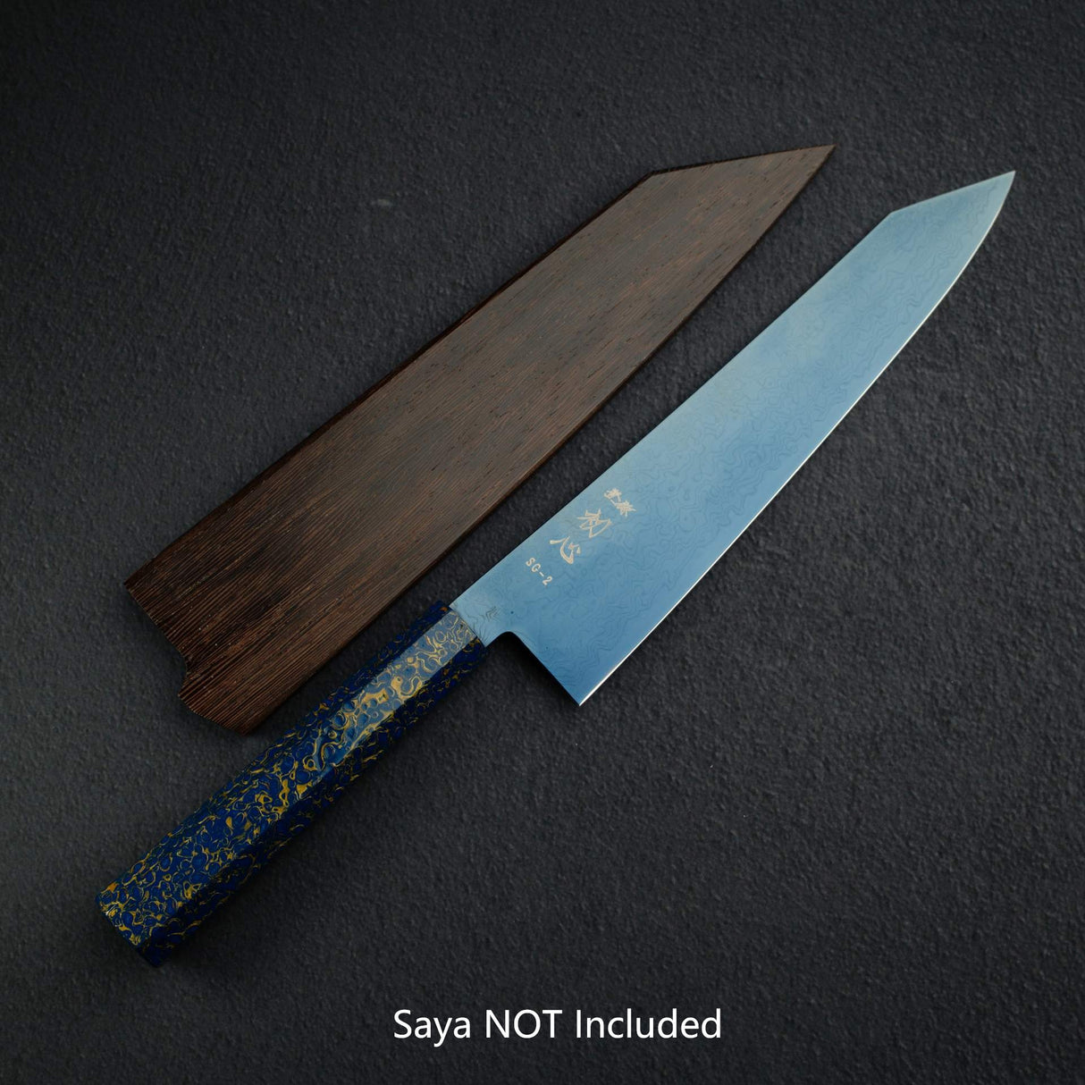 Hatsukokoro Ryuhyo SG2 Damascus Blue K-tip Gyuto 240mm with Urushi handle