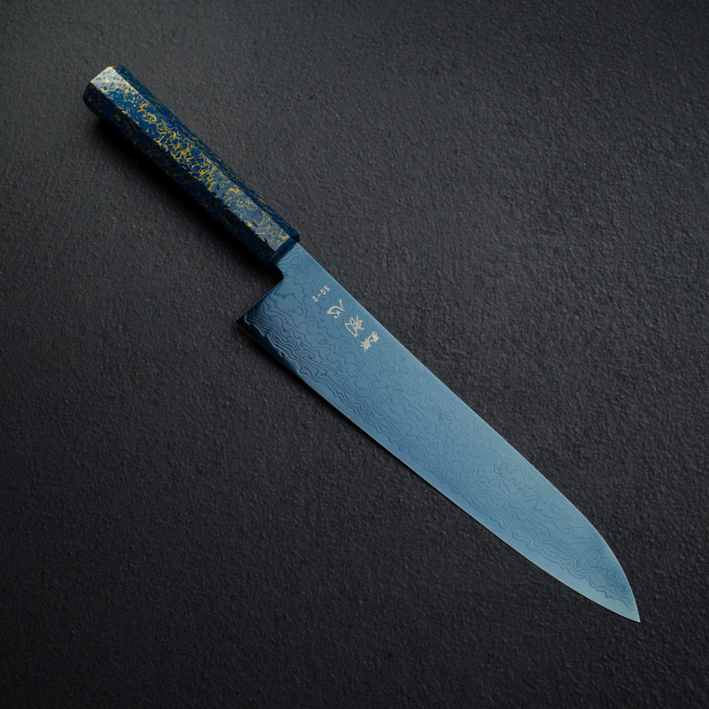 Hatsukokoro Ryuhyo SG2 Damascus Blue Gyuto 240mm with Urushi handle