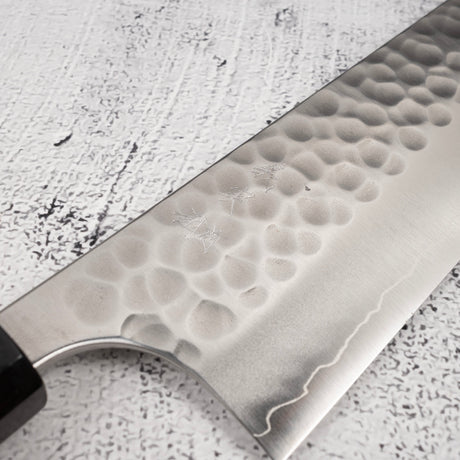 Yoshimi Kato Forged Ginsan Tsuchime Gyuto 240mm