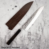 Yoshimi Kato Forged Ginsan Tsuchime Gyuto 240mm