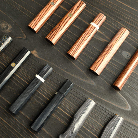 K&S Sample Sale: Octagonal Dark Scheme Wood Handle for Gyuto 210mm