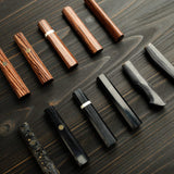 K&S Sample Sale: Octagonal Dark Scheme Wood Handle for Gyuto 210mm