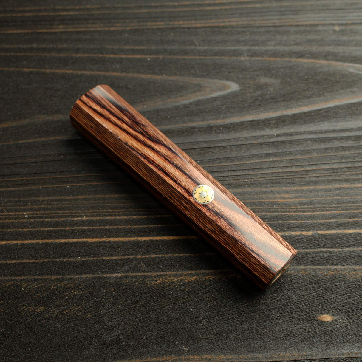 K&S Sample Sale: Octagonal Dark Scheme Wood Handle for Gyuto 210mm