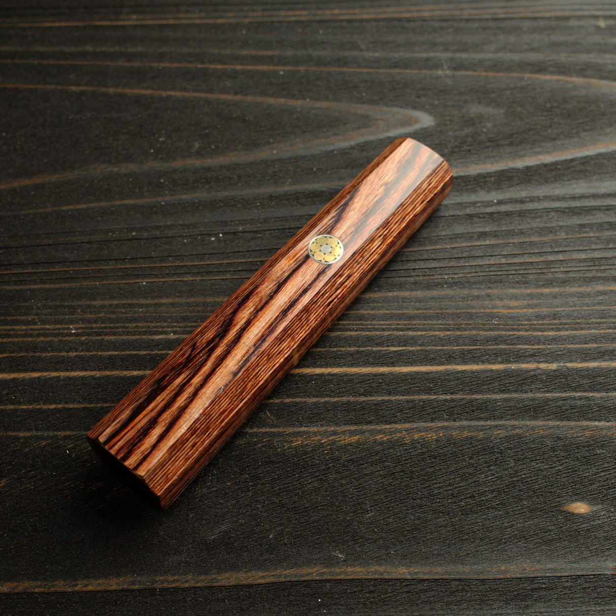 K&S Sample Sale: Octagonal Dark Scheme Wood Handle for Gyuto 210mm
