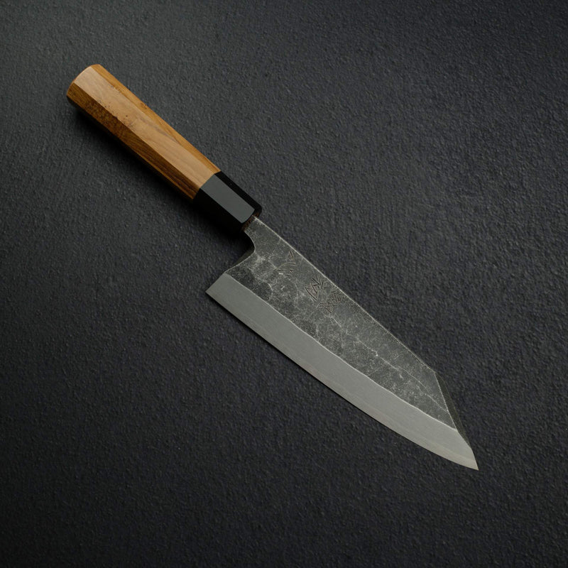 묘진 리키 x 하츠코코로 시라사기 청2강 쿠로우치 K팁 데바(생선손질칼) 180mm
