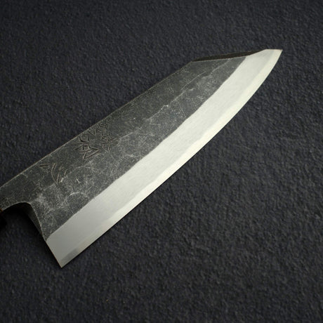 Myojin Riki x Hatsukokoro Shirasagi  Blue 2 Kurouchi K-Tip Deba 180mm