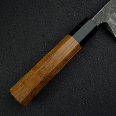 Myojin Riki x Hatsukokoro Shirasagi  Blue 2 Kurouchi K-Tip Deba 180mm