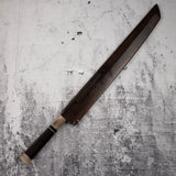 Exotic: Genkai Masakuni (玄海正國) Mizu-Honyaki Maguro Kiri 450mm Mt. Fuji Hamon