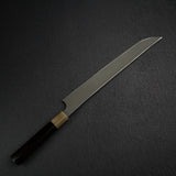 Nigara Anmon Ginsan Damascus Sakimaru Takobiki 300 mm with Heart Shape Handle