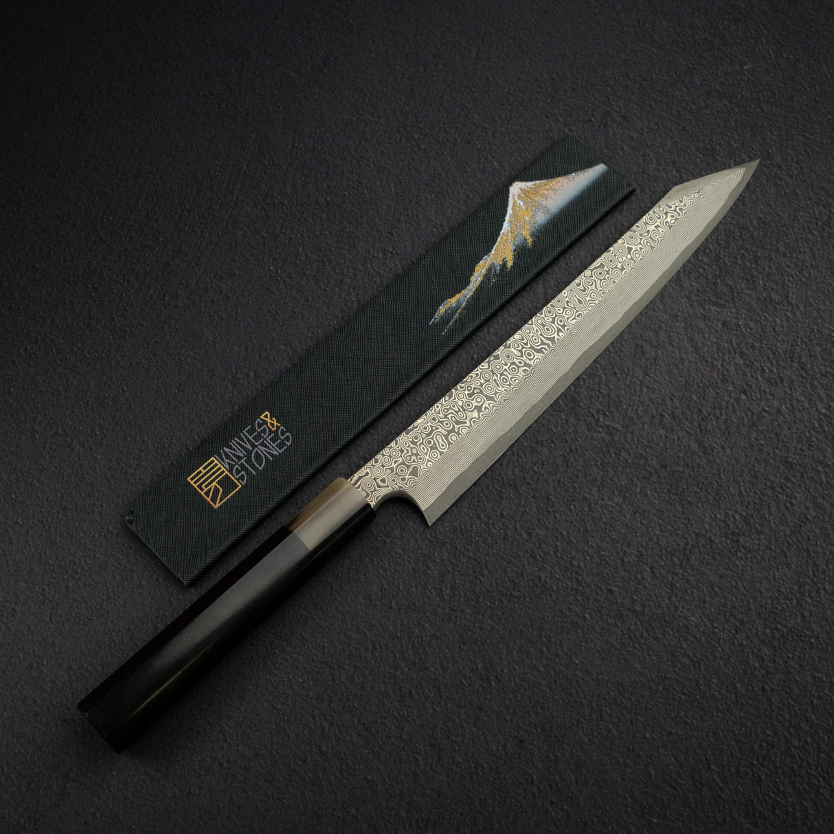 Nigara Anmon Ginsan Damascus K-tip Yanagiba 270 mm