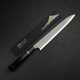 Nigara Anmon Blue 2 'Nejiri' Twist Bar Damascus Yanagiba 270mm