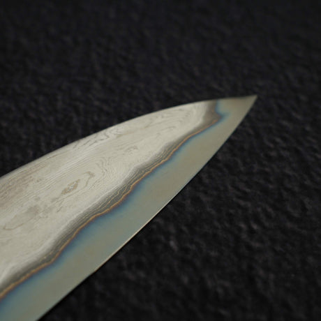 Nigara Anmon Blue 2 Polished "Nejiri" Twist Bar Damascus Yanagiba 270mm