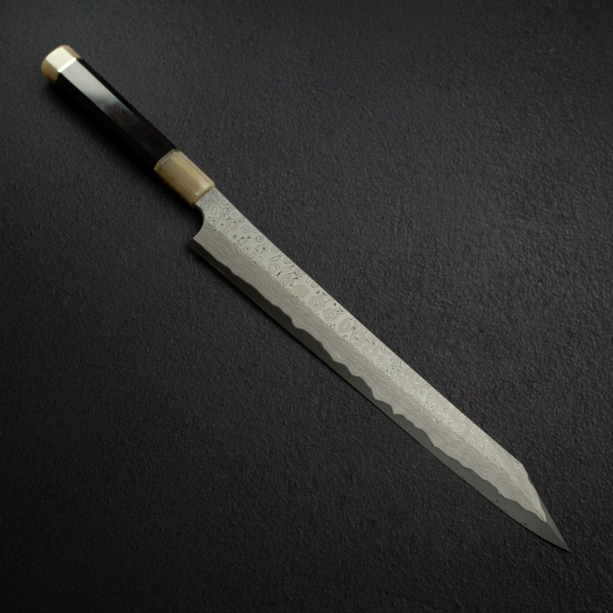 니가라 안몬 쿠로조메 청2강 다마스커스 키리츠케 야나기바(사시미칼) 330mm