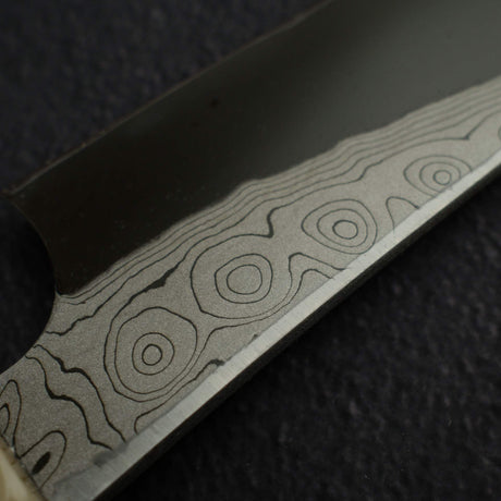 Nigara Anmon Kurozome Blue 2 Damascus Kiritsuke Yanagiba 330mm