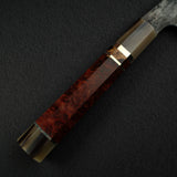Hatsukokoro x Nigara Yorokobi SLD Copper Damascus Sujihiki 450mm Amboyna Triple Spacer Handle RARE