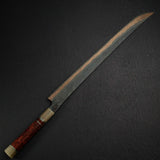Hatsukokoro x Nigara Yorokobi SLD Copper Damascus Sujihiki 450mm Amboyna Triple Spacer Handle RARE