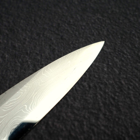 Takahiro Nihei Hyomon White 2 Damascus Yanagiba 270mm w/ Saya, exclusive to K&S