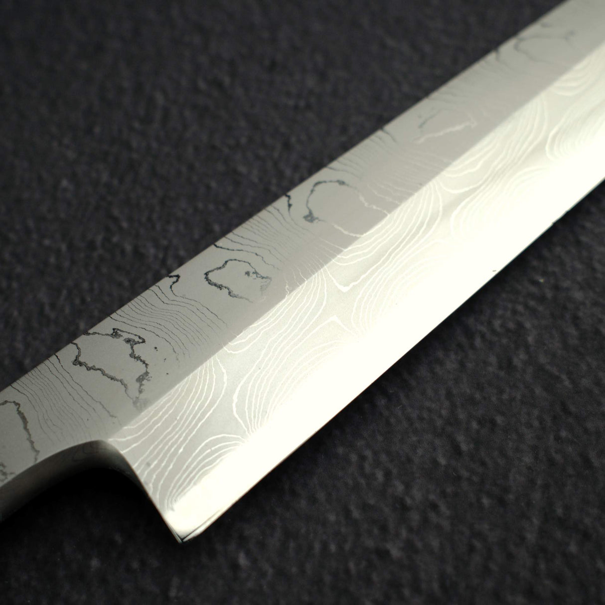 Takahiro Nihei Hyomon White 2 Damascus Yanagiba 270mm w/ Saya, exclusive to K&S