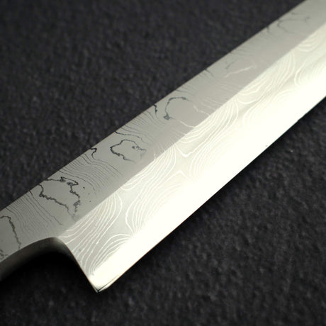 Takahiro Nihei Hyomon White 2 Damascus Yanagiba 270mm w/ Saya, exclusive to K&S