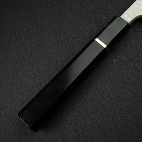 Takahiro Nihei Hyomon White 2 Damascus Yanagiba 270mm w/ Saya, exclusive to K&S