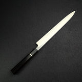 Takahiro Nihei Hyomon White 2 Damascus Yanagiba 270mm w/ Saya, exclusive to K&S