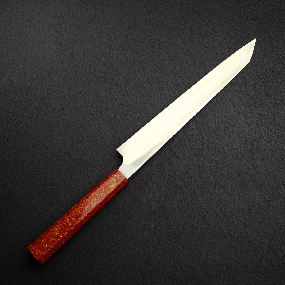 Mazaki Blue 2 Migaki Kiritsuke Yanagiba 240mm w/ Urushi Handle and Guard