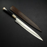 Mazaki Blue 2 Migaki Yanagiba 300mm w/ Saya
