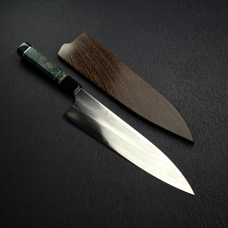 마자키 청1강 미즈 혼야키 규토(셰프나이프) 240mm 벌 핸들 웬지 사야 포함