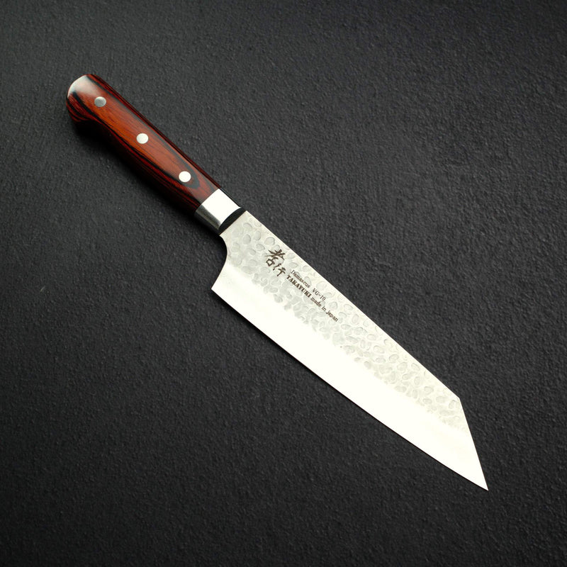 Sakai Takayuki VG10 Kengata (K-tip) Gyuto 190mm 33 Layer Hammered Damascus