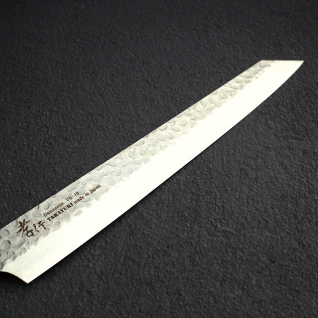 Sakai Takayuki VG10 33 Layer Hammered Damascus Kengata (K-tip) Sujihiki 270mm