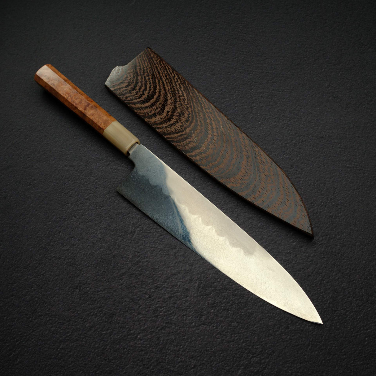 싱궈 슈퍼청지 혼야키 규토(셰프나이프) 240mm 마블 페룰 암보이나 벌 핸들 사야 포함