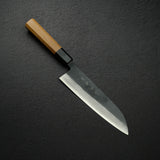Shiro Kamo Seilan AS Kurouchi Santoku 180mm