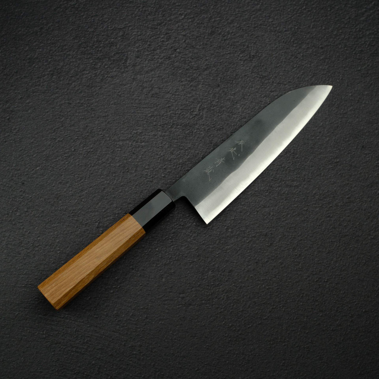 Shiro Kamo Seilan AS Kurouchi Santoku 180mm