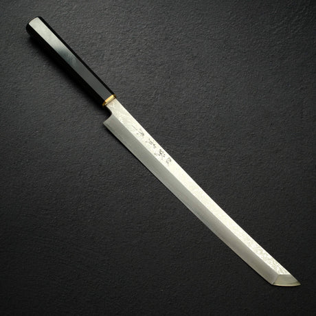 Shigeki Tanaka VG10 Damascus Sakimaru-Takobiki 300mm w/ Saya