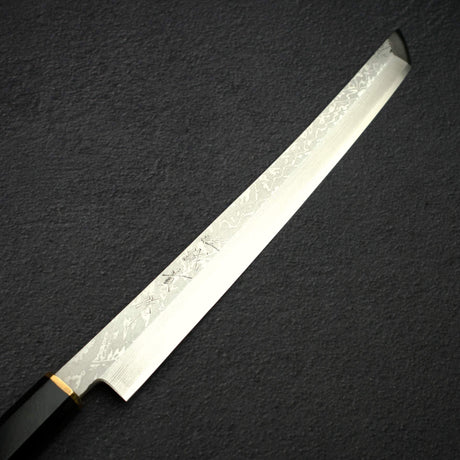 Shigeki Tanaka VG10 Damascus Sakimaru-Takobiki 300mm w/ Saya