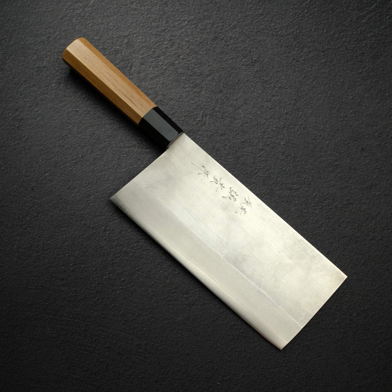 Shigeki Tanaka Ginsan Nashiji Chinese Cleaver/Chuka 195mm