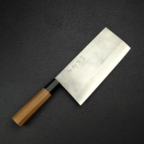 Shigeki Tanaka Ginsan Nashiji Chinese Cleaver/Chuka 195mm