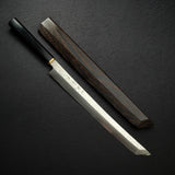 Shigeki Tanaka VG10 Damascus Sakimaru-Takobiki 300mm w/ Saya